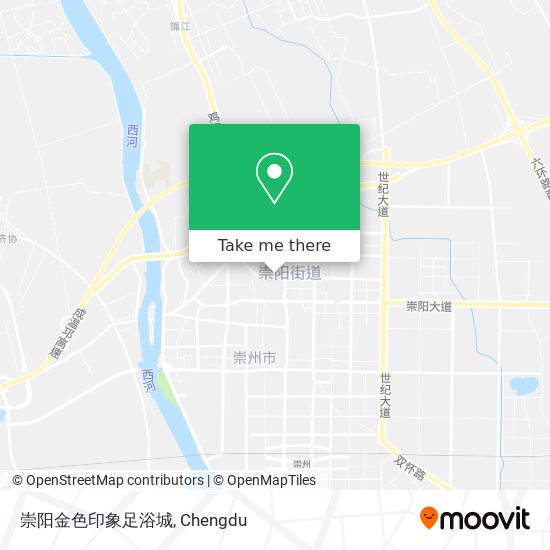 崇阳金色印象足浴城 map