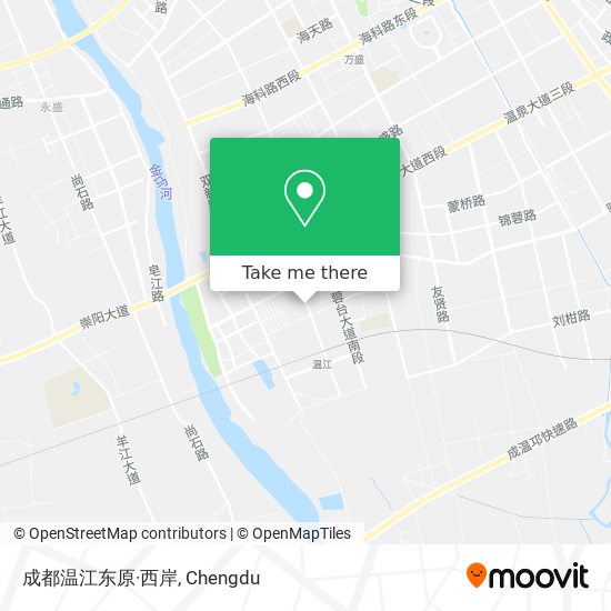 成都温江东原·西岸 map