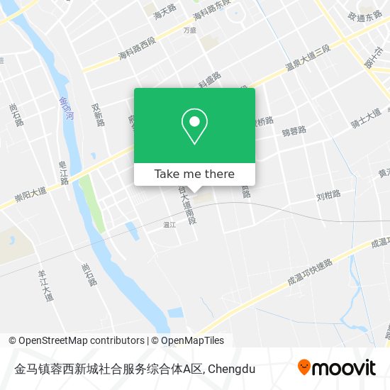 金马镇蓉西新城社合服务综合体A区 map