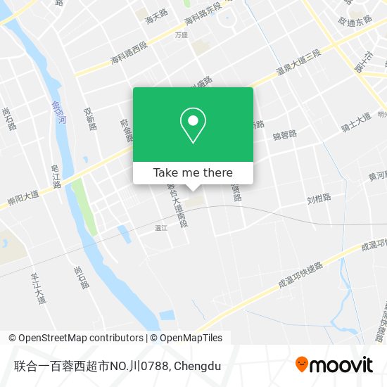 联合一百蓉西超市NO.川0788 map