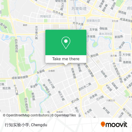 行知实验小学 map