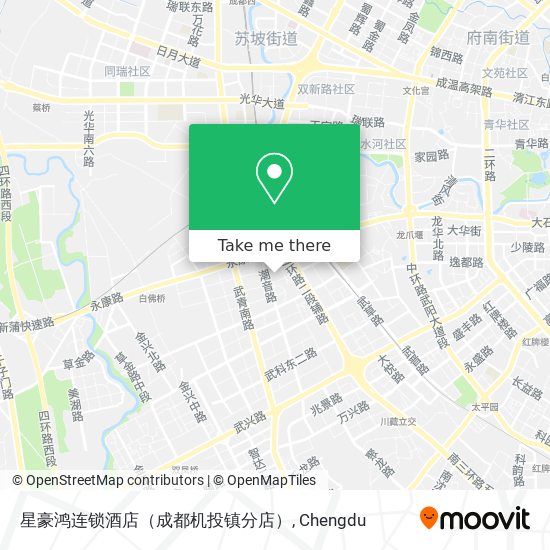 星豪鸿连锁酒店（成都机投镇分店） map
