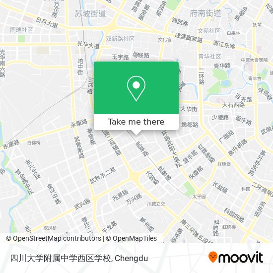 四川大学附属中学西区学校 map