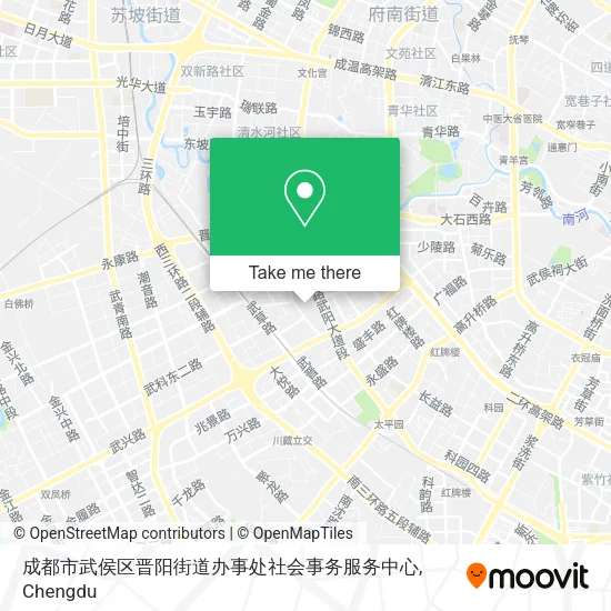 成都市武侯区晋阳街道办事处社会事务服务中心 map