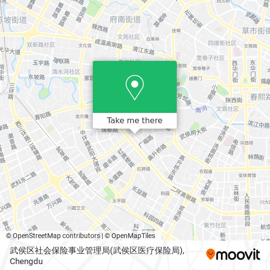 武侯区社会保险事业管理局(武侯区医疗保险局) map
