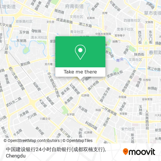 中国建设银行24小时自助银行(成都双楠支行) map