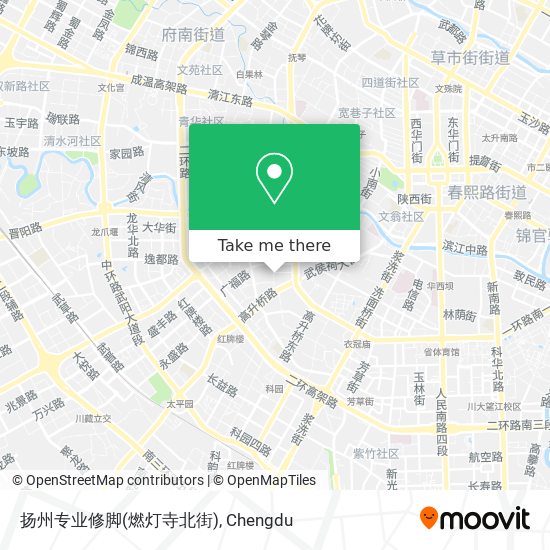 扬州专业修脚(燃灯寺北街) map