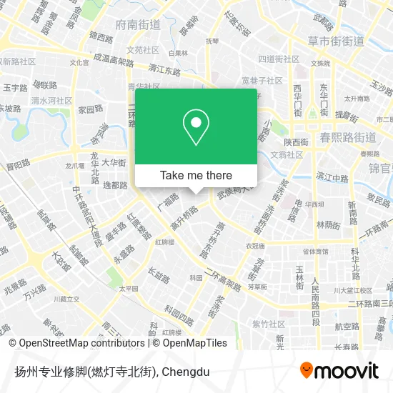 扬州专业修脚(燃灯寺北街) map