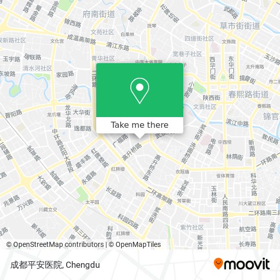 成都平安医院 map
