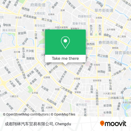 成都翔林汽车贸易有限公司 map