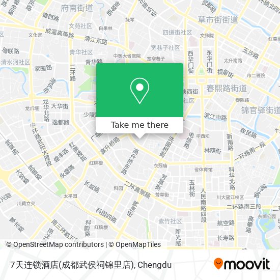 7天连锁酒店(成都武侯祠锦里店) map