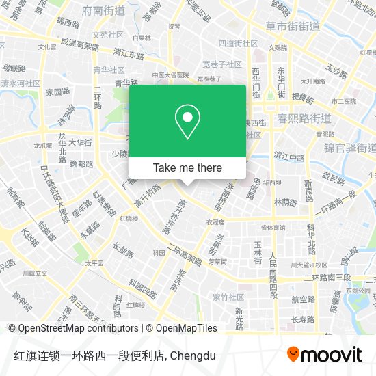 红旗连锁一环路西一段便利店 map