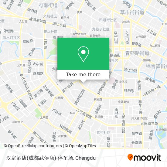 汉庭酒店(成都武侯店)-停车场 map