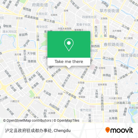 泸定县政府驻成都办事处 map