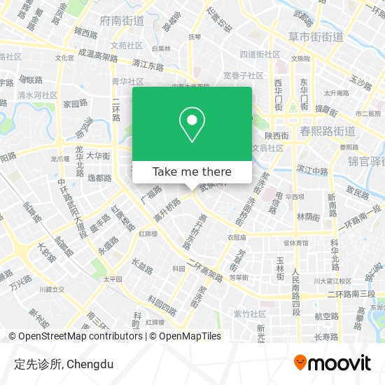 定先诊所 map