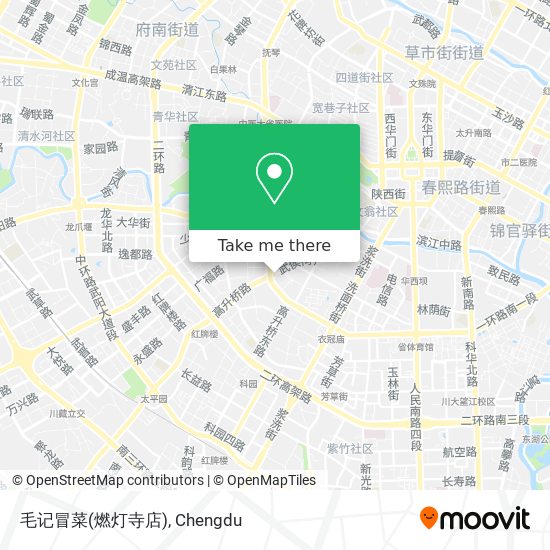 毛记冒菜(燃灯寺店) map