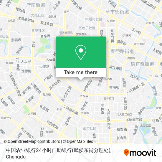 中国农业银行24小时自助银行(武侯东街分理处) map