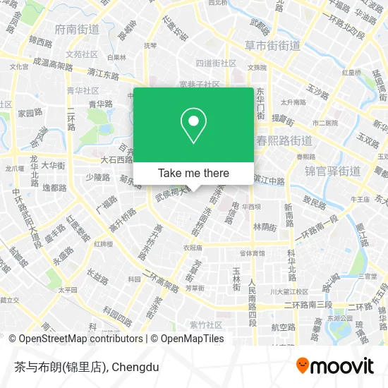 茶与布朗(锦里店) map