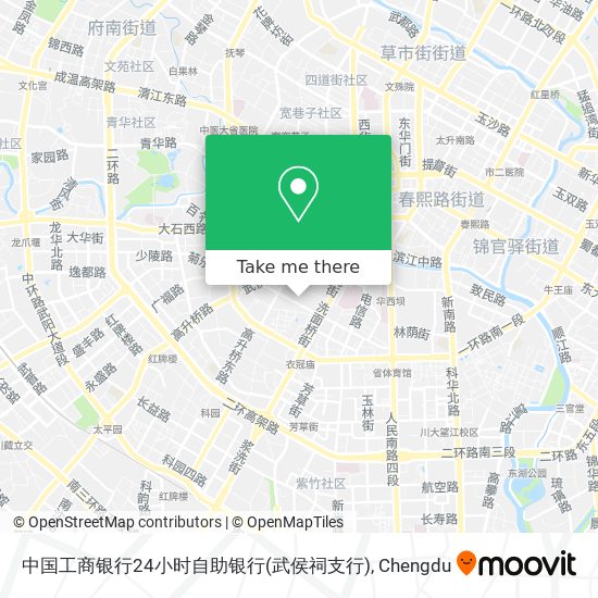 中国工商银行24小时自助银行(武侯祠支行) map
