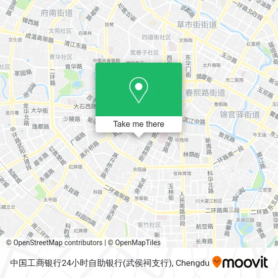 中国工商银行24小时自助银行(武侯祠支行) map