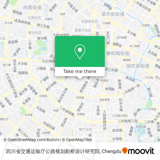 四川省交通运输厅公路规划勘察设计研究院 map