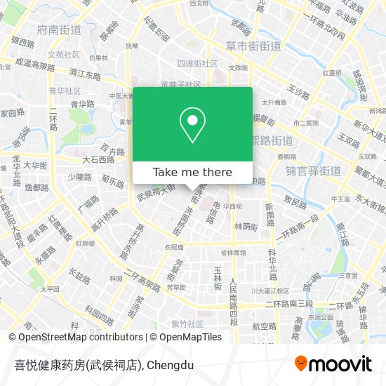 喜悦健康药房(武侯祠店) map