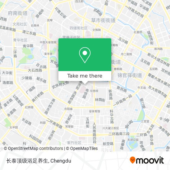 长泰顶级浴足养生 map