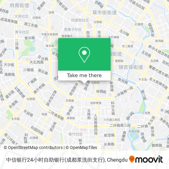 中信银行24小时自助银行(成都浆洗街支行) map