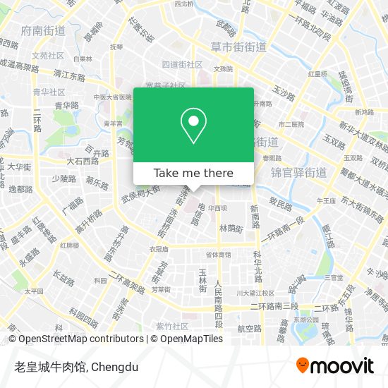 老皇城牛肉馆 map