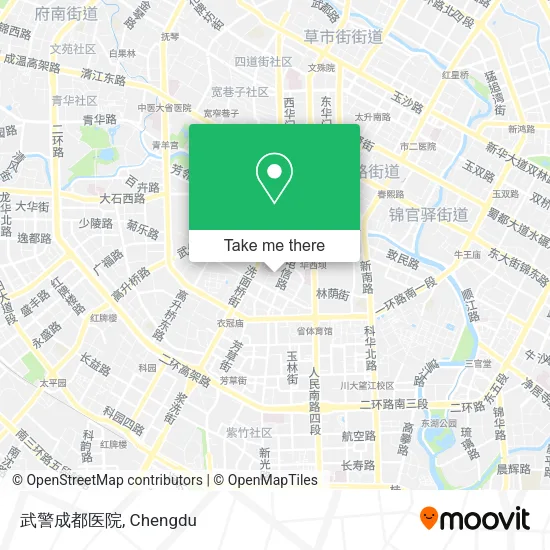 武警成都医院 map