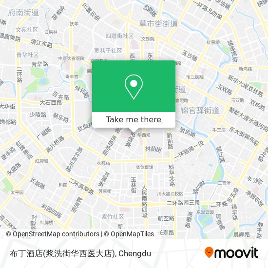 布丁酒店(浆洗街华西医大店) map