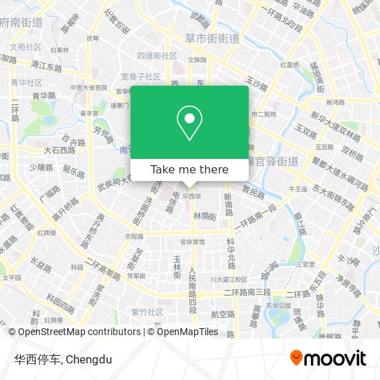 华西停车 map