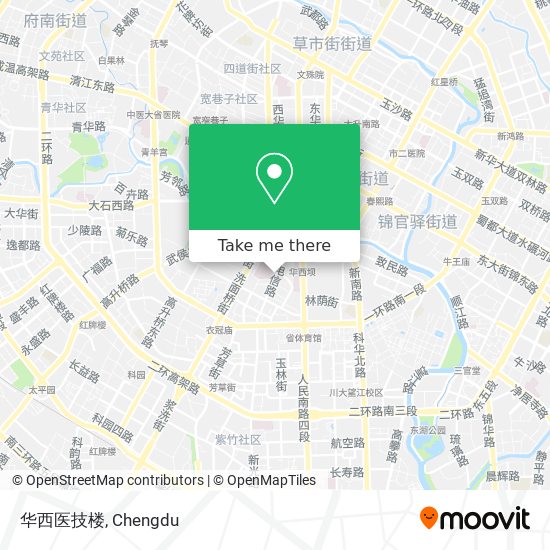 华西医技楼 map