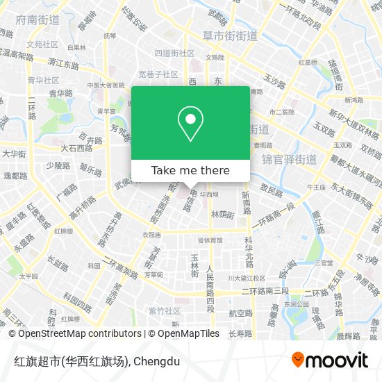 红旗超市(华西红旗场) map