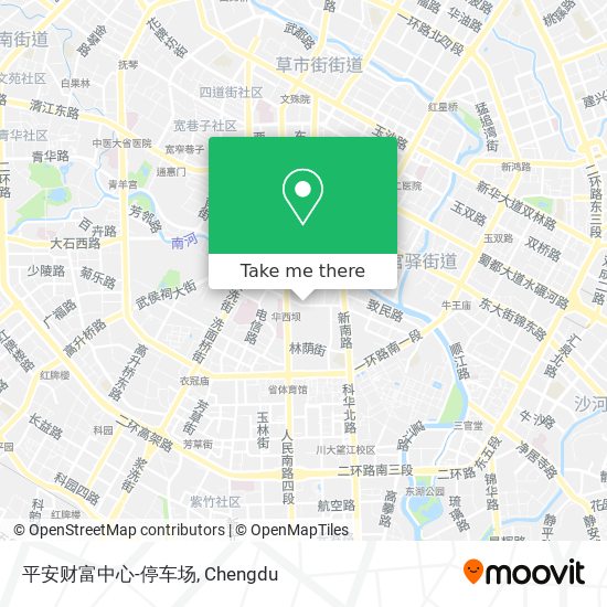 平安财富中心-停车场 map