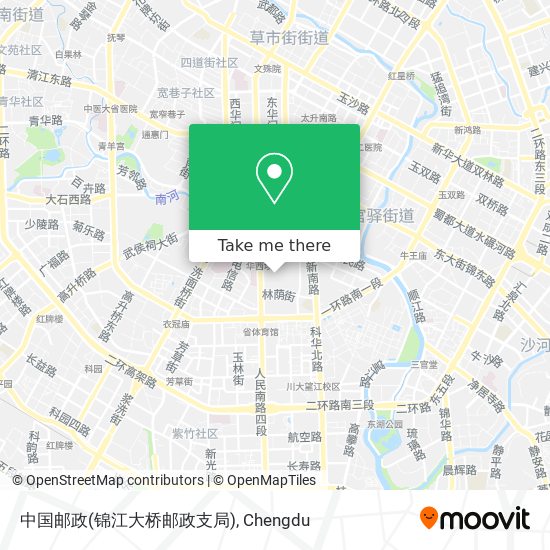 中国邮政(锦江大桥邮政支局) map