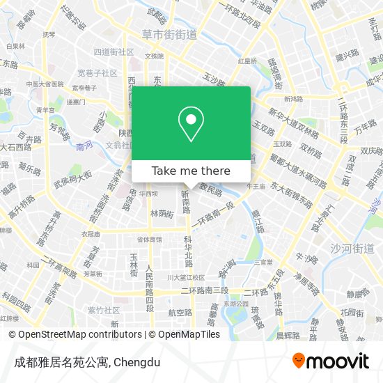 成都雅居名苑公寓 map