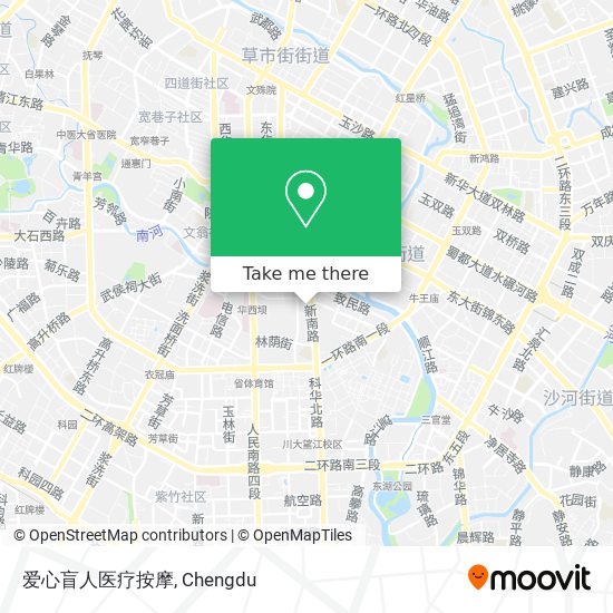 爱心盲人医疗按摩 map
