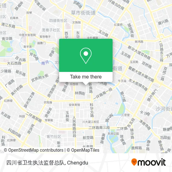 四川省卫生执法监督总队 map