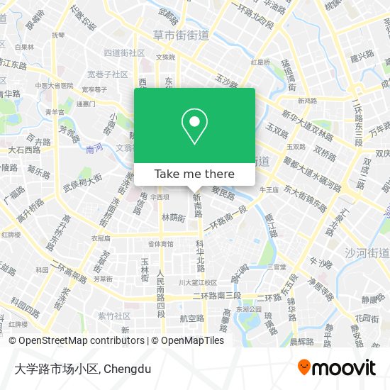大学路市场小区 map