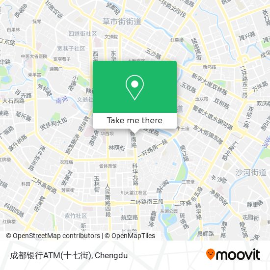 成都银行ATM(十七街) map