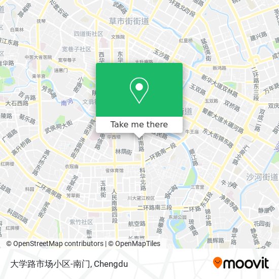 大学路市场小区-南门 map