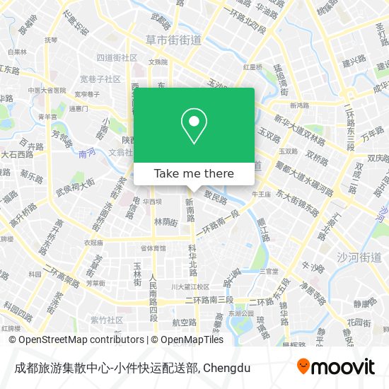 成都旅游集散中心-小件快运配送部 map