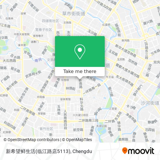 新希望鲜生活(临江路店5113) map