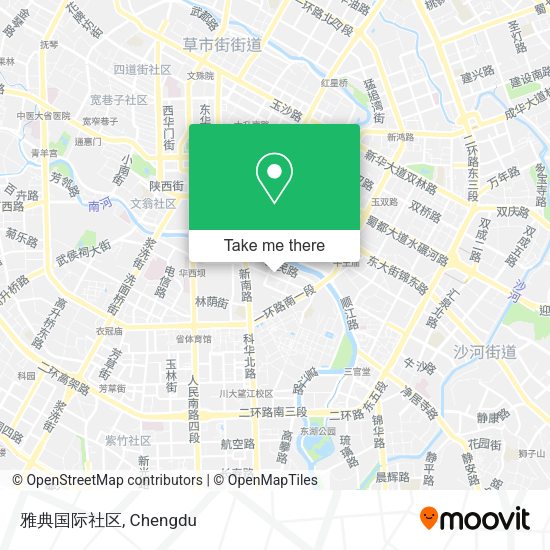雅典国际社区 map