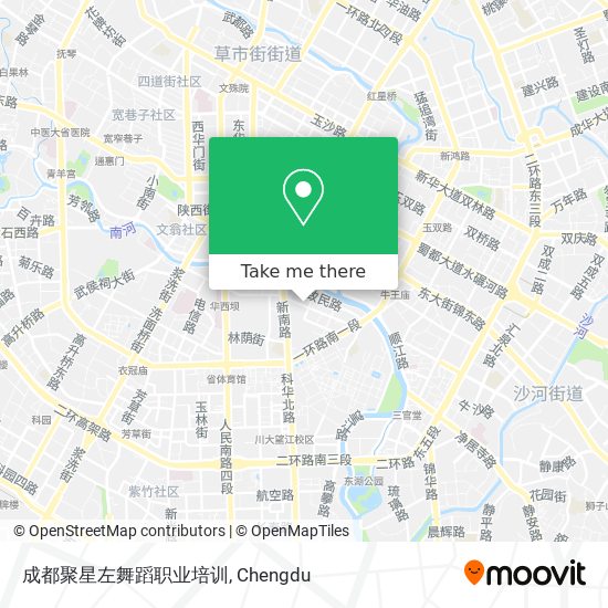 成都聚星左舞蹈职业培训 map