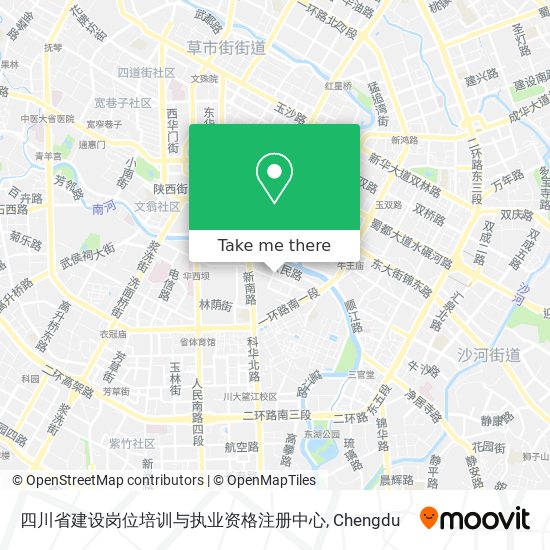 四川省建设岗位培训与执业资格注册中心 map