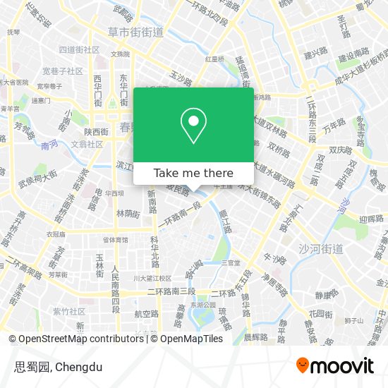思蜀园 map