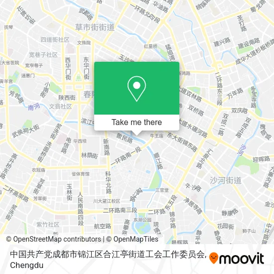 中国共产党成都市锦江区合江亭街道工会工作委员会 map
