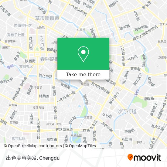 出色美容美发 map